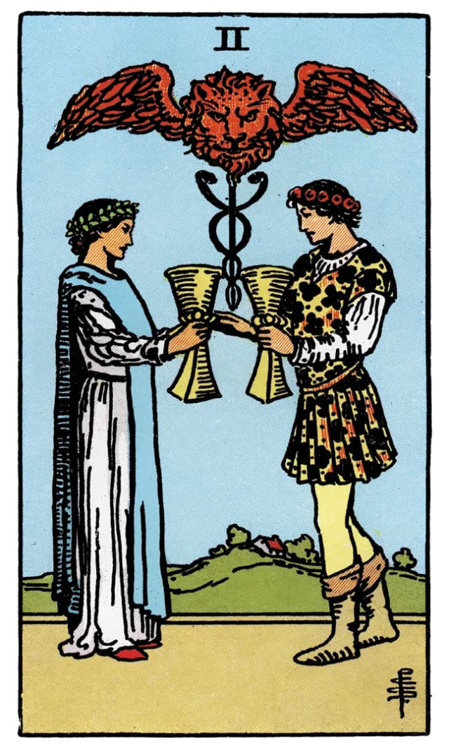 Kupa İkilisi Tarot Kartı