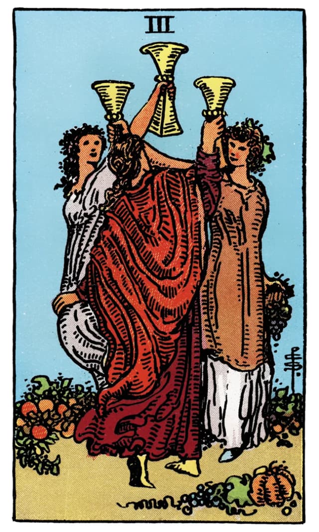 Kupa Üçlüsü Tarot Kartı
