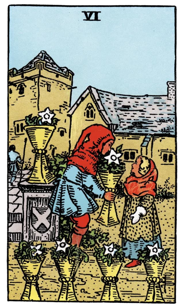 Kupa Altılısı Tarot Kartı