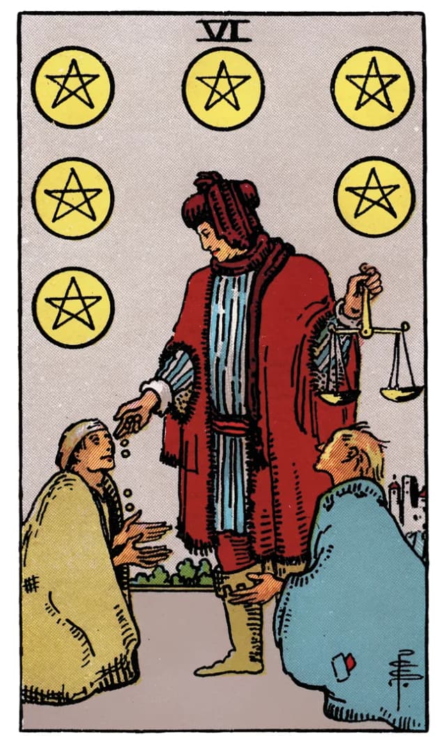 Pentakl Altılısı Tarot Kartı