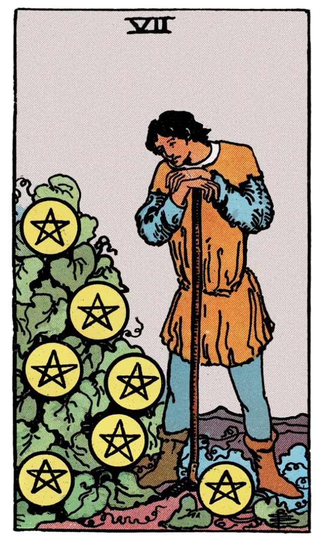 Pentakl Yedilisi Tarot Kartı