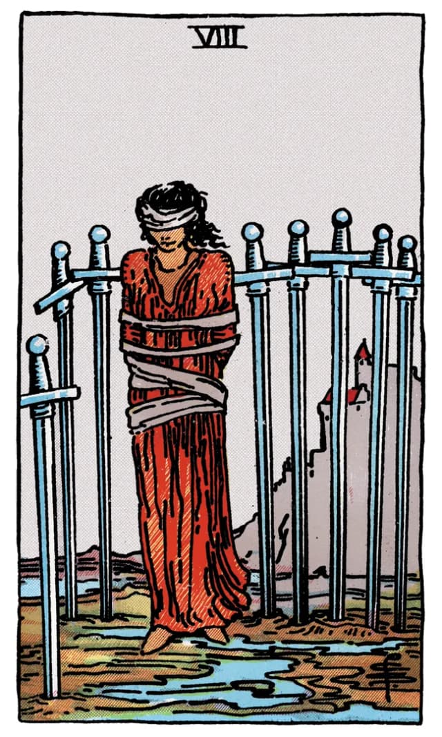 Eight of Swords Tarot Card