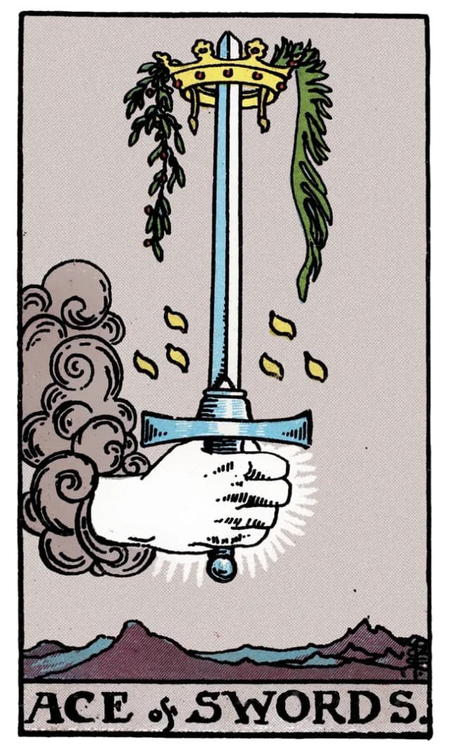 Kılıç Ası Tarot Kartı