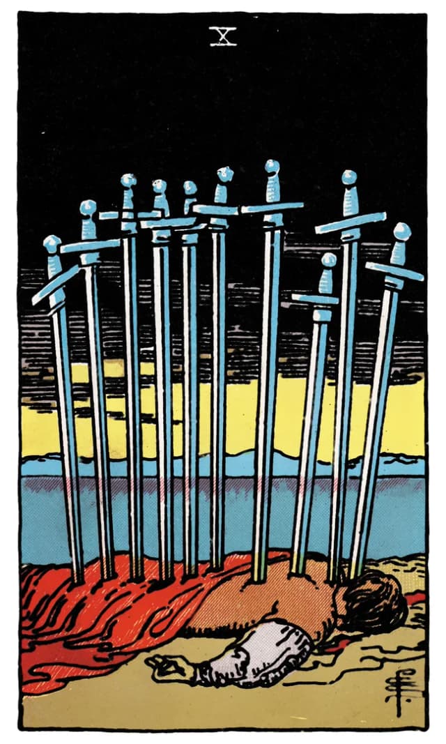 Kılıç Onlusu Tarot Kartı