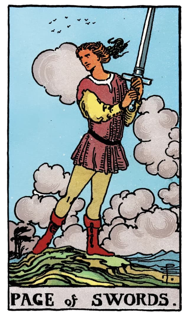 Kılıç Uşağı Tarot Kartı