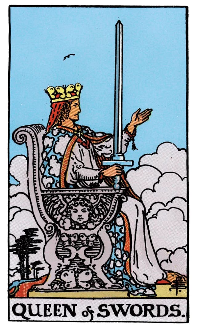 Kılıç Kraliçesi Tarot Kartı