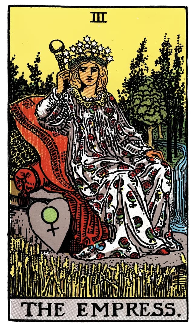 The Empress tarot card (upright)