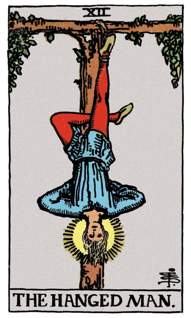 Asılan Adam Tarot Kartı