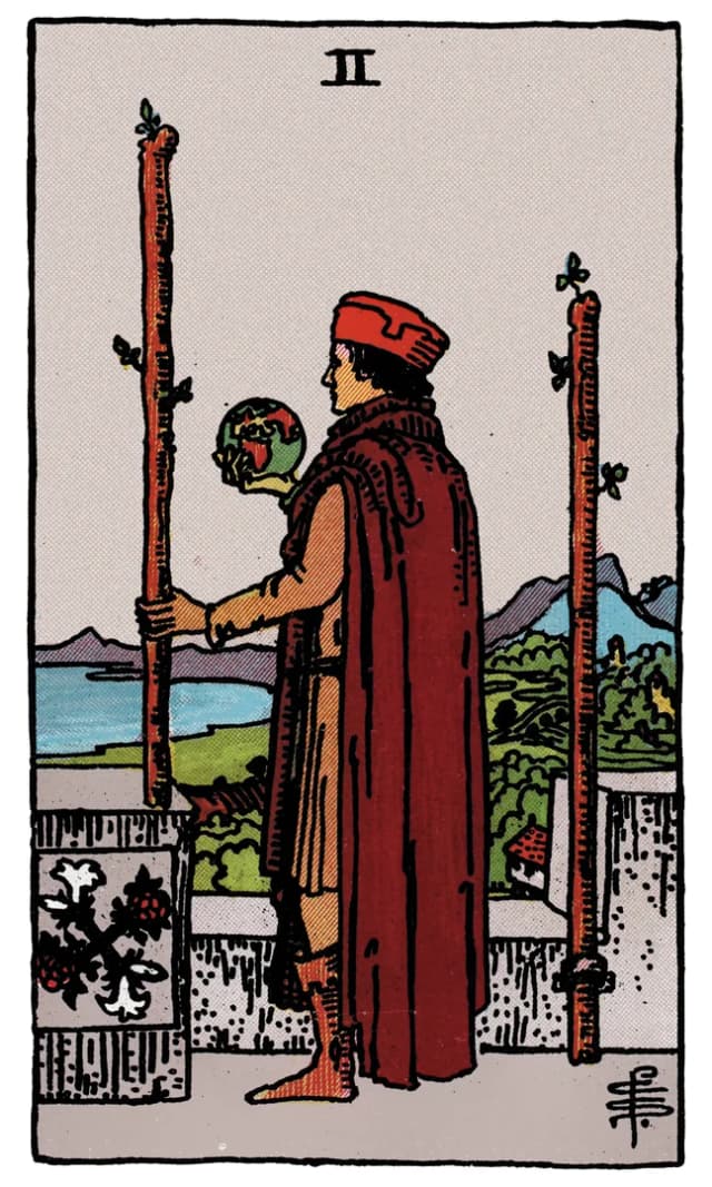 Two of Wands Tarot Card