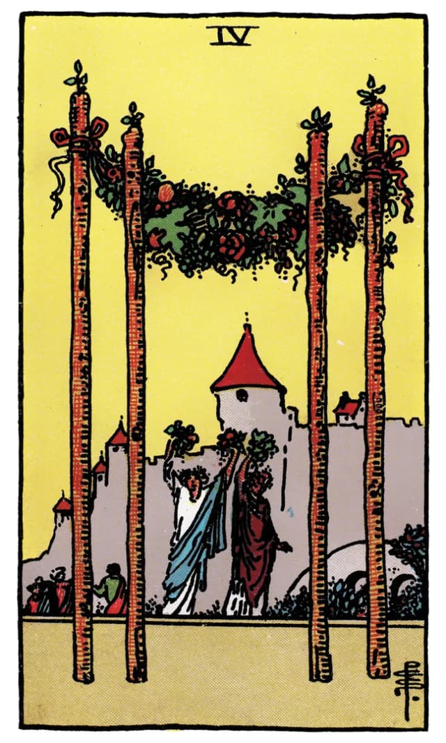 Asa Dörtlüsü Tarot Kartı