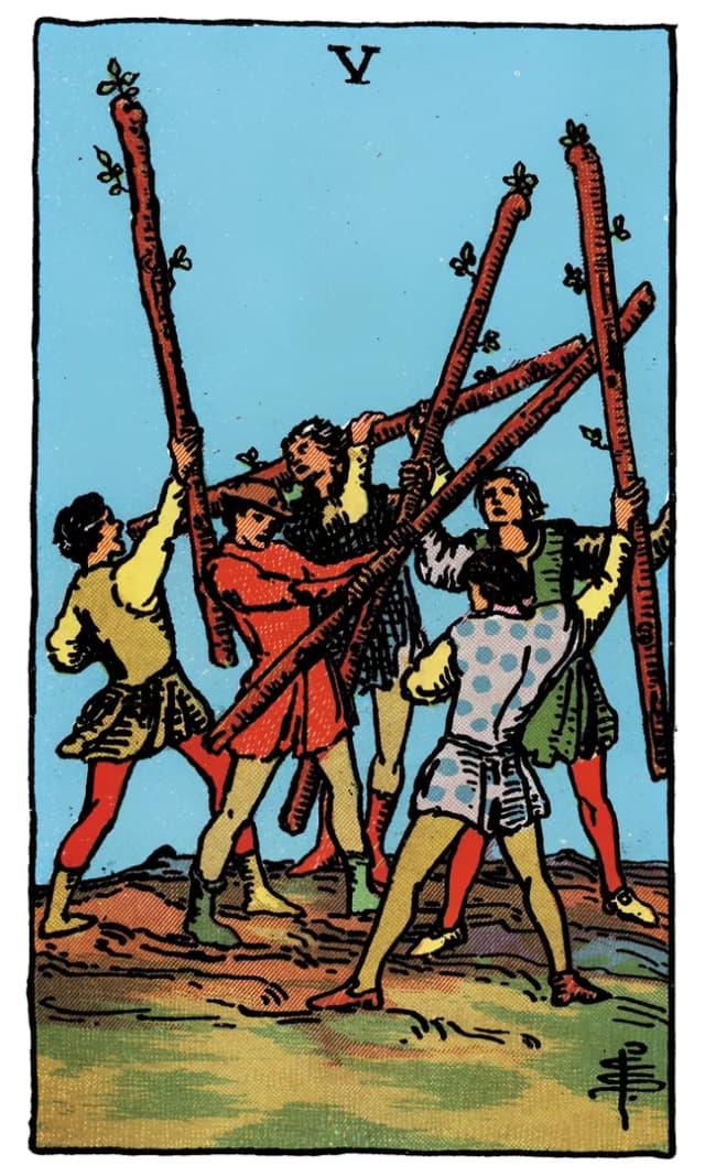 Asa Beşlisi Tarot Kartı