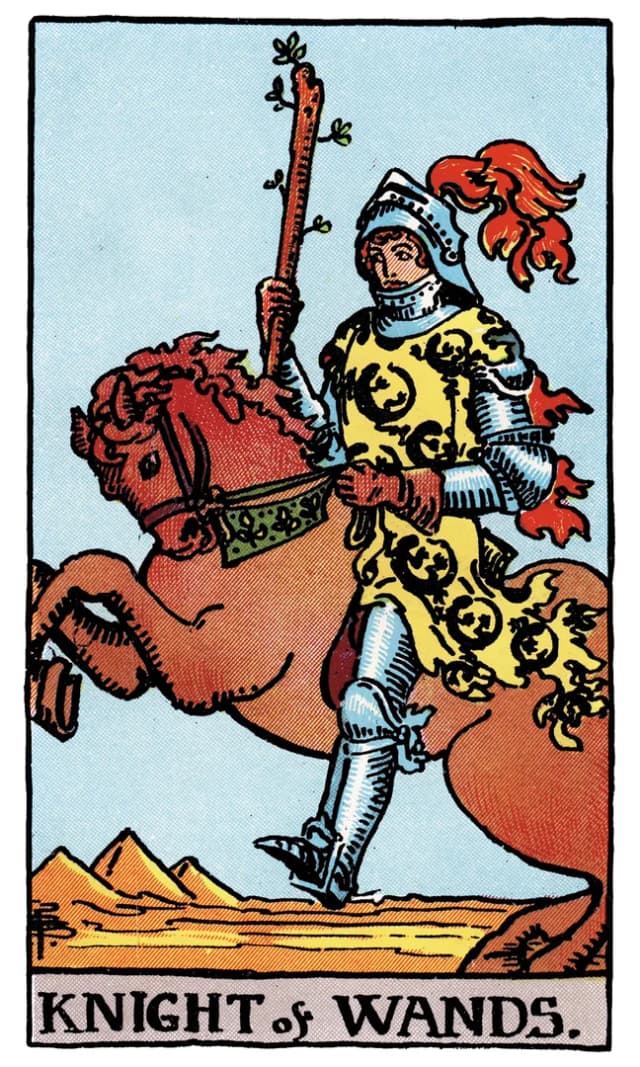 Knight of Wands Tarot Card